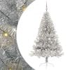 vidaXL &Aacute;rbol de Navidad Artificial Preiluminado Plateado 180 cm PET