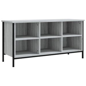 vidaXL Zapatero madera contrachapada gris Sonoma 100x35x50 cm