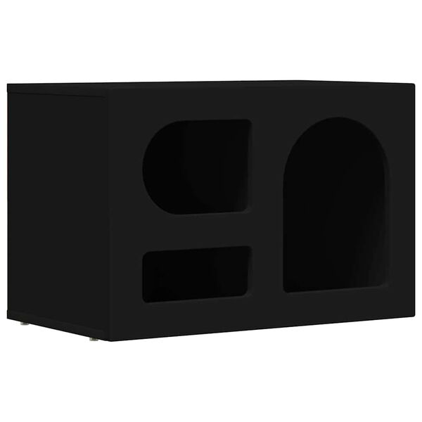 vidaXL Mueble de TV Negro 60 x 35 x 40 cm Madera de ingenier&iacute;a