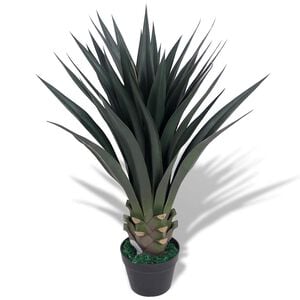 vidaXL Planta de yuca artificial con macetero 85 cm verde