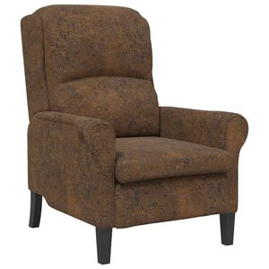 vidaXL sill&oacute;n Marr&oacute;n Cuero sint&eacute;tico