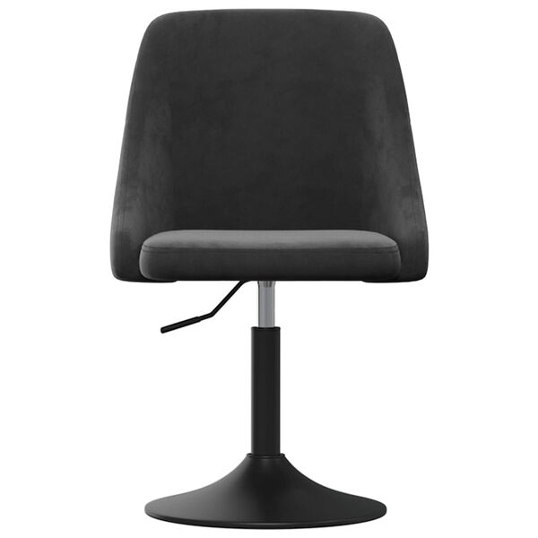 vidaXL Sillas de comedor 4 unidades terciopelo gris oscuro