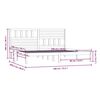 vidaXL Estructura de cama sin colch&oacute;n madera maciza de pino 180x200 cm