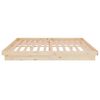 vidaXL Estructura de cama sin colch&oacute;n madera maciza 140x190 cm