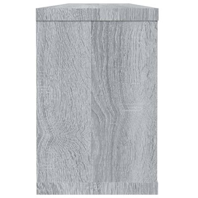 vidaXL Estantes cúbicos de pared 6 uds madera gris Sonoma 60x15x23 cm