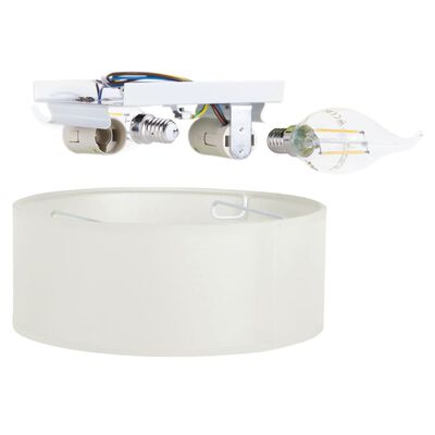 Smartwares Lámpara de techo blanco 30x30x10 cm