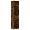 vidaXL Aparador de madera de ingenier&iacute;a roble ahumado 40x42,5x185 cm