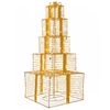 vidaXL Cajas de regalo de Navidad apilables con LED 250 LED