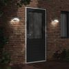 vidaXL Lámpara de pared de exterior LED aluminio fundido negro
