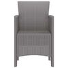 vidaXL Silla de Jardín 2 pcs Gris claro 53 x 49 x 85 cm PP