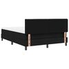 vidaXL Cama tipo Box Spring con cabecera Negro 160 x 200 cm tela