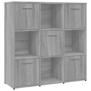 vidaXL Estanter&iacute;a madera contrachapada gris sonoma 90x30x90cm