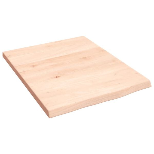 vidaXL Encimera de baño madera maciza sin tratar 40x50x2 cm