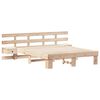 vidaXL Estructura de cama Marr&oacute;n 160 x 200 cm Madera de pino macizo
