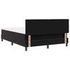 vidaXL Cama Box Spring LED con colch&oacute;n Negro 140 x 200 cm Terciopelo