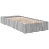 vidaXL Estructura de cama madera de ingeniería gris Sonoma 100x200 cm