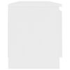 vidaXL Mueble para TV madera contrachapada blanco 120x30x35,5 cm