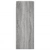 vidaXL Armario de pared madera ingeniería gris Sonoma 69,5x34x90 cm