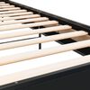 vidaXL Estructura de cama madera de ingenier&iacute;a y metal negro 90x200 cm