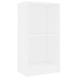 vidaXL Estanter&iacute;a de madera de ingenier&iacute;a blanca 40x24x75 cm