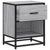 vidaXL Mesitas noche 2 uds madera ingenier&iacute;a gris Sonoma 40x31x50 cm