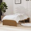 vidaXL Estructura cama sin colch&oacute;n madera maciza marr&oacute;n miel 75x190 cm
