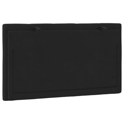 vidaXL Cabecero de cama acolchado terciopelo negro 80 cm