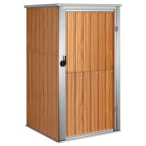 vidaXL Cobertizo de herramientas jard&iacute;n acero galvanizado 88x89x161 cm
