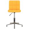 vidaXL Silla de oficina giratoria de tela amarilla mostaza