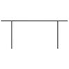 vidaXL Toldo retr&aacute;ctil manual con postes amarillo y blanco 6x3 m