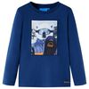 Camiseta infantil de manga larga color azul vaquero 92