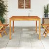 vidaXL Mesa de comedor de jard&iacute;n madera maciza de acacia 110x110x75 cm