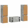 vidaXL Conjunto de mueble de TV 5 pcs Gris Concreto