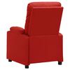 vidaXL Sill&oacute;n de masaje de cuero sint&eacute;tico rojo tinto