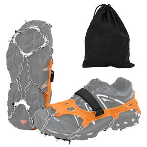vidaXL Picos de Hielo para Zapatos con 10 pinchos Naranja S