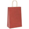 vidaXL Bolsas de papel con asas 250 uds rojo 21x11x31 cm
