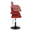 vidaXL Sillas de comedor giratorias 2 unidades tela rojo tinto