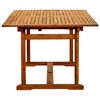 vidaXL Juego comedor de jard&iacute;n 5 pzas madera maciza acacia y textileno