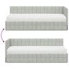 vidaXL Estructura de Cama Esquina con Colch&oacute;n Manual 2 pcs Gris claro