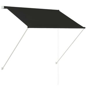 vidaXL Toldo retr&aacute;ctil gris antracita 100x150 cm