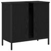 vidaXL Mueble de lavabo para baño Roble Negro 60 x 30 x 60 cm
