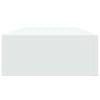 vidaXL Estantes de pared con caj&oacute;n 2 uds MDF blanco 60x23,5x10 cm