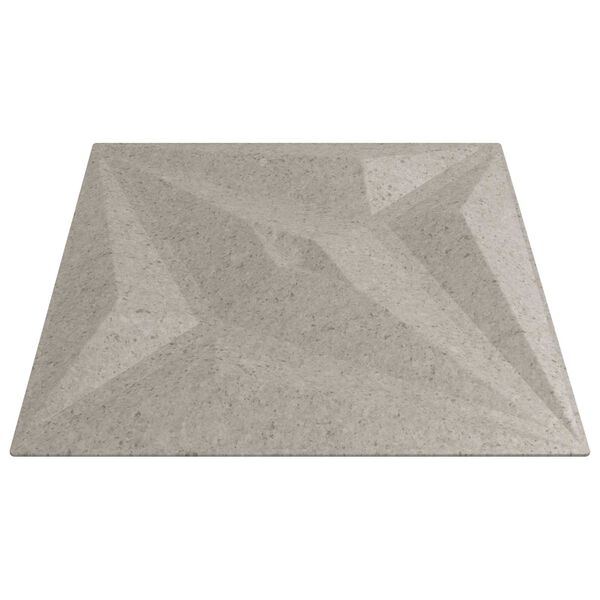 vidaXL Paneles de pared 24 pcs Bet&oacute;n Estrella 50 x 50 cm Espuma XPS