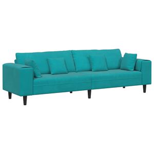 vidaXL Sof&aacute; Tuquesa 250 x 77 x 76 cm Terciopelo