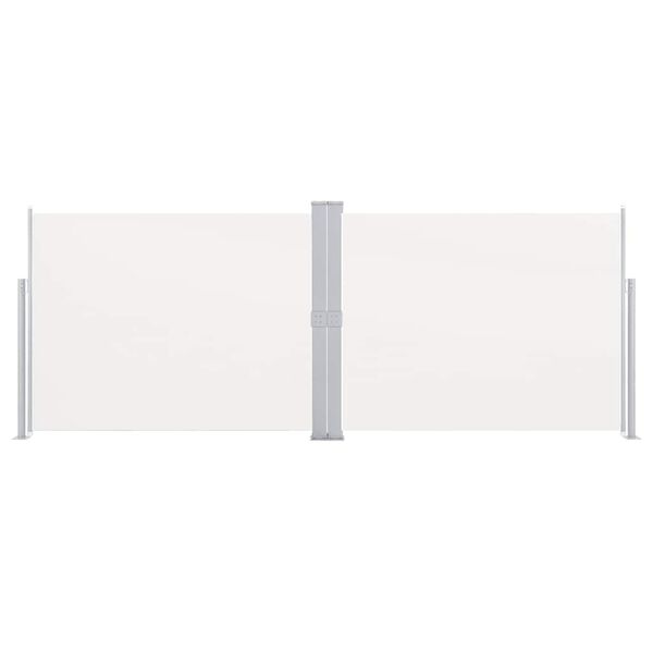 vidaXL Toldo lateral retr&aacute;ctil color crema 140x1000 cm
