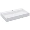vidaXL Lavabo 80x46x11 cm resina mineral/m&aacute;rmol blanco