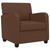vidaXL Sill&oacute;n Marr&oacute;n Cuero sint&eacute;tico