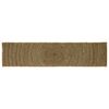 vidaXL Alfombra de &aacute;rea Negro 60 x 250 cm yute
