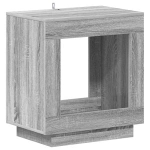 vidaXL Mesa lateral Gris Sonoma 60 x 40 x 65 cm Madera de ingenier&iacute;a