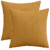 vidaXL Funda de almohada 2 pcs HEERLEN Amarillo 30 x 30 cm pana